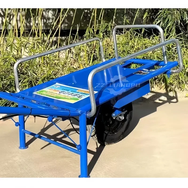 Heavy Duty 500kg Electric Hand Truck Single Wheel Power Trolley Rechargeable Battery Cargo Dolly for Warehouse Logistics