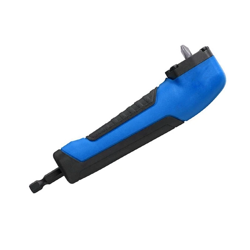 1 Piece Electric Screwdriver Turning Tool Blue Plastic+Metal Powerful Corner Tool Accessories 90-Degree Drill Adapter