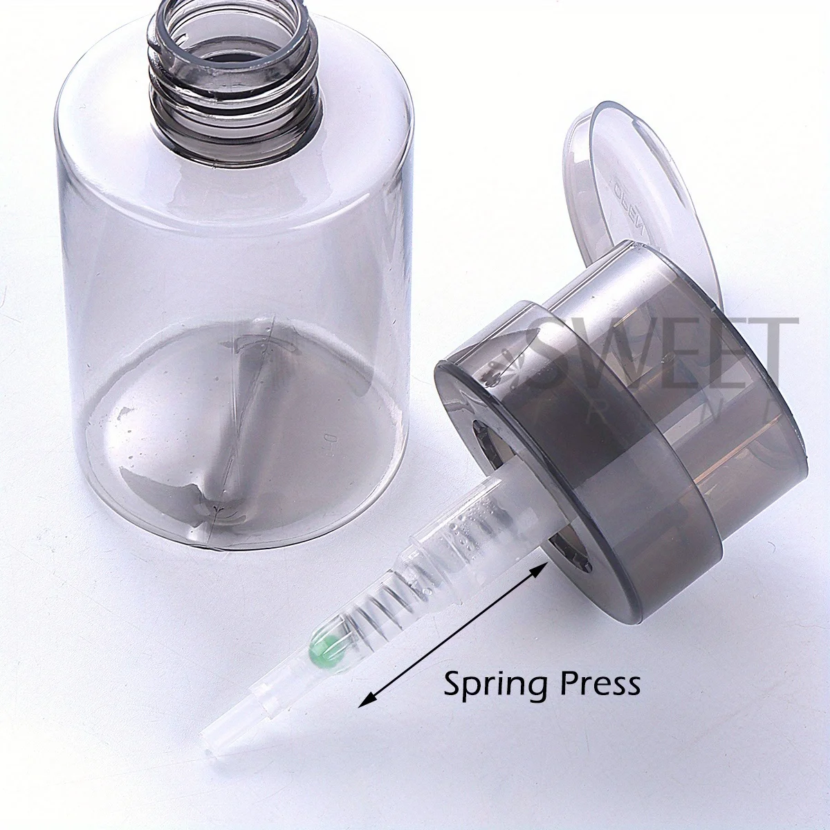 2 قطعة 100 مللي فارغة مسمار الفن البولندية زجاجة نظيفة دفع مضخة موزع السائل زجاجة تخزين المطهر مزيل الحاويات مانيكير أداة