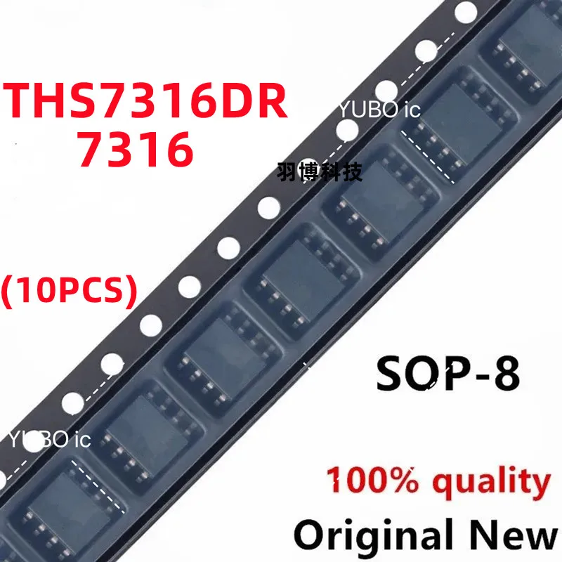 

(10piece)100% New THS7316DR THS7316D THS7316 7316 sop-8 Chipset