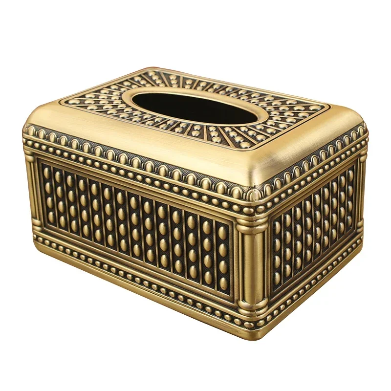 

Vintage tissue box, living room, high-end light luxury tabletop, creative kitchen table, household paper drawer
