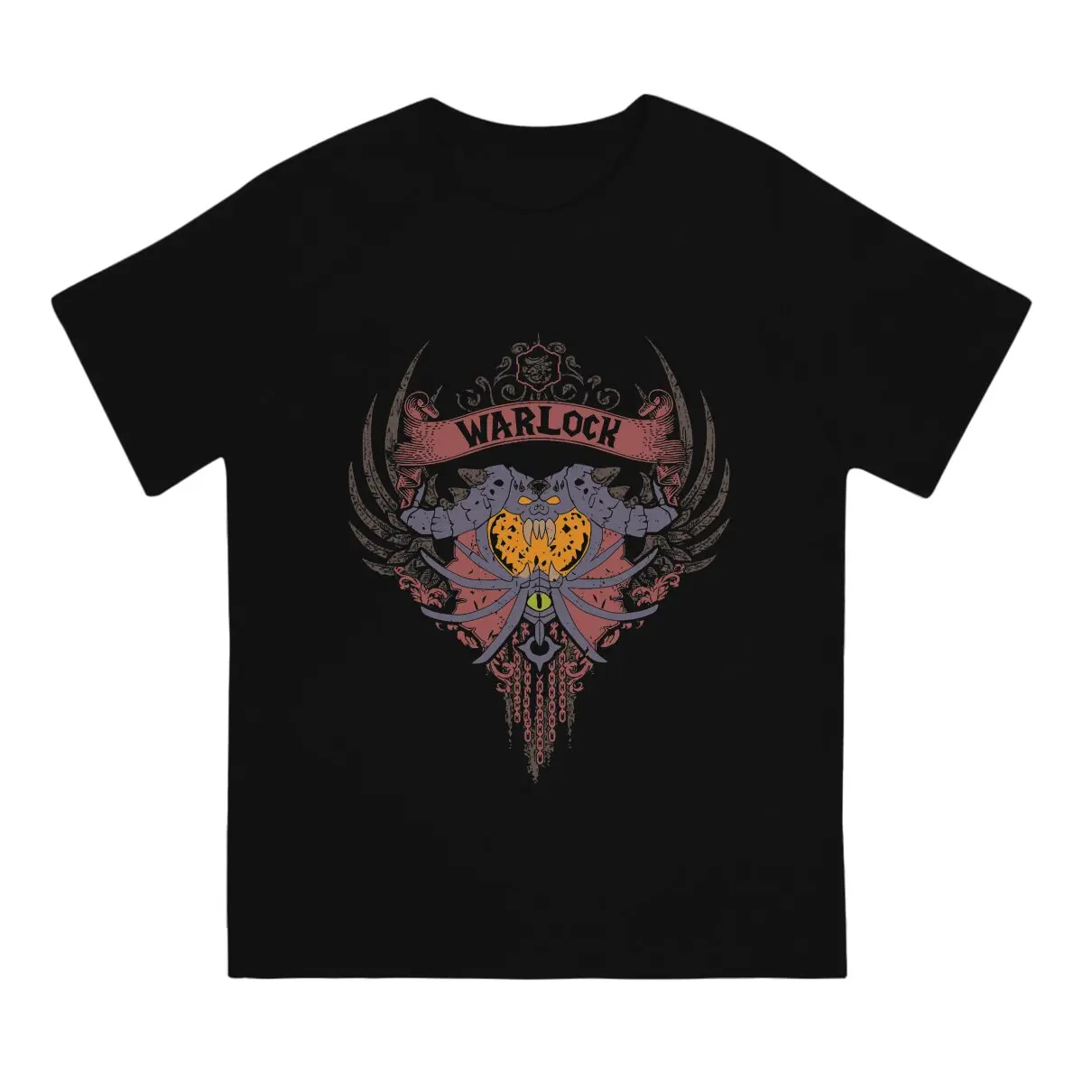 World of Warcraft WARLOCK Tshirt Graphic Men Tops Vintage Homme Summer Polyester  Short Sleeve Harajuku T Shirt