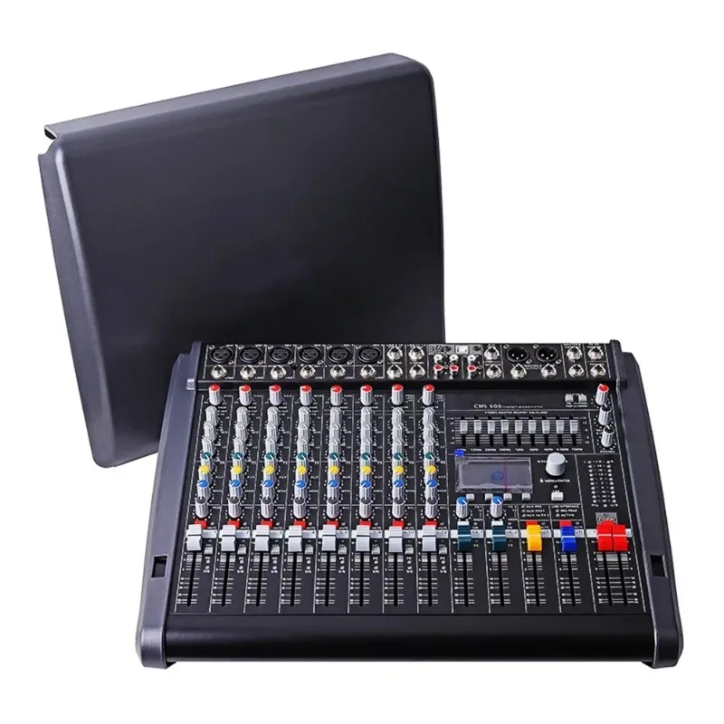 Professional 8-Channel Mixer – CMS600 Portable Sound Board W/ Effects Processor