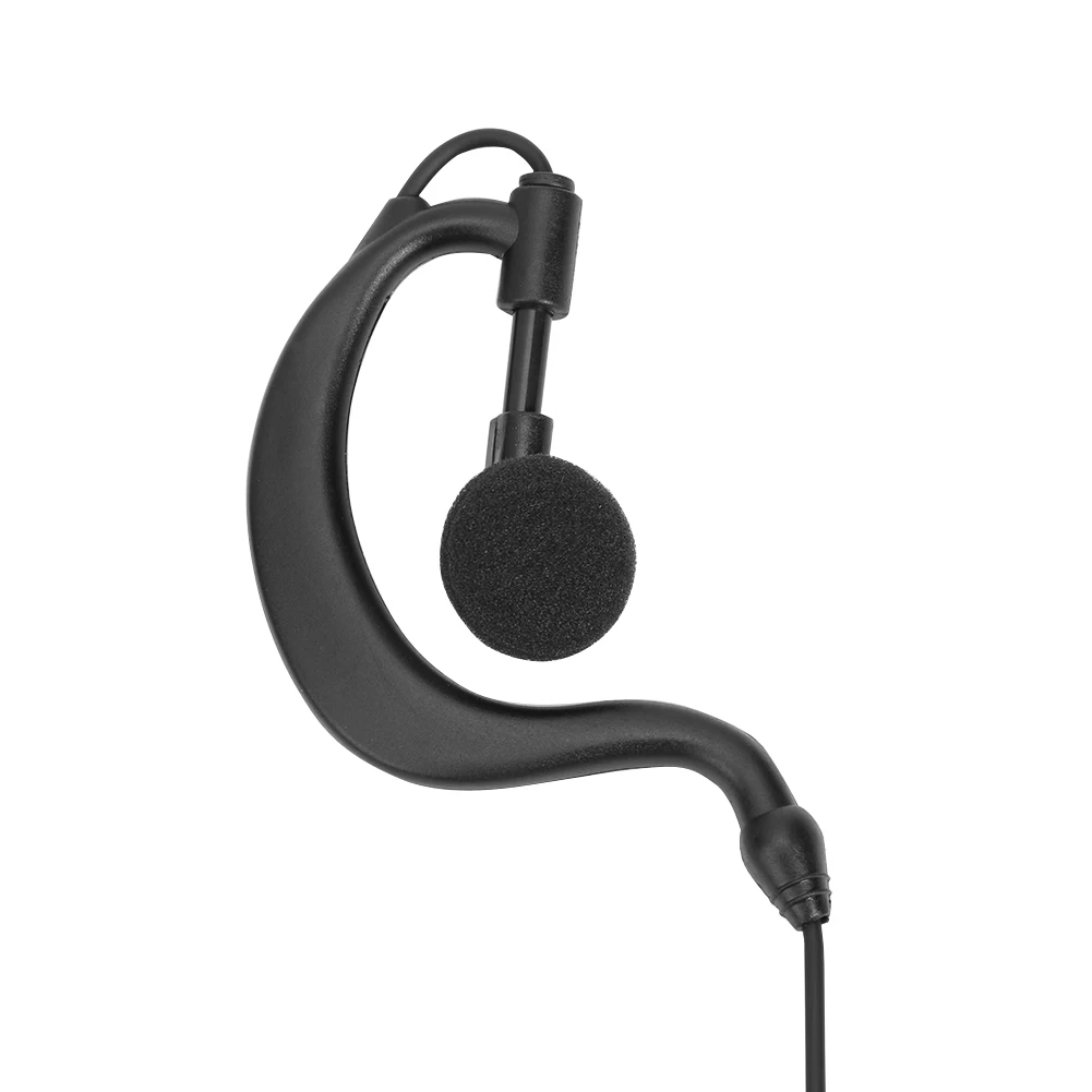 1Pin G-vorm 2,5 mm oortelefoon-headset oortelefoon oorhaak met PPT-microfoon voor Motorola