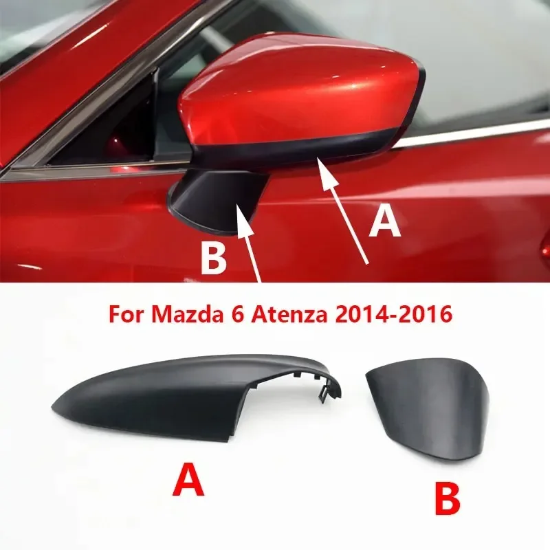 For Mazda 6 Atenza 2014 2015 2016 2017 LHD Car Wing Mirror Shell Housing Cap Side Door Rearview  Lower Cover