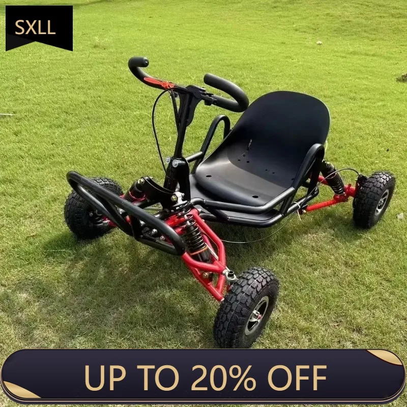 

SXLL High quality gas powered kart 90cc 212cc adult racing with different tires children off-road kart with automatic transmissi