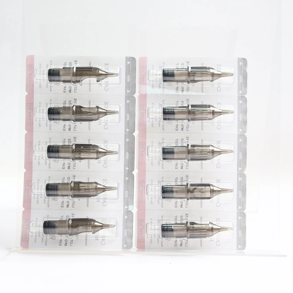 10pcs/box 1201RL 0.35mm Tattoo Needle Cartridge For Permanent Makeup Pen Machine Tattoo Pen