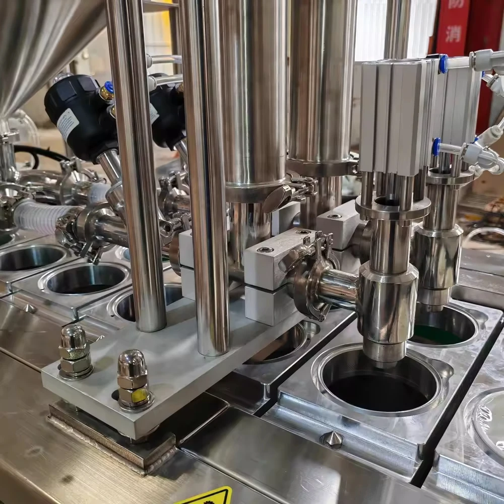 Eastbest High Speed Rotary Stainless Steel PLC Cup Sealing Filling Machine Production Line for Tube Ice Cream Manufacturing