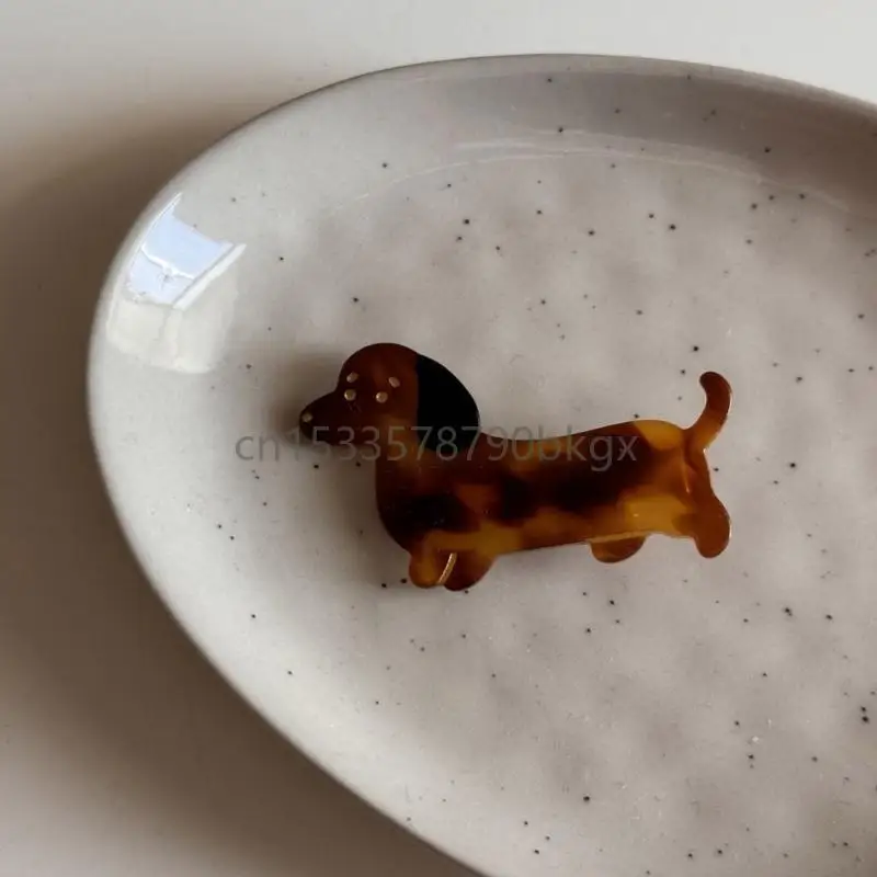 Central niñas Dachshund para mujeres Grabas para niños Añabas para tocado adorno Dachshund Forma dulce