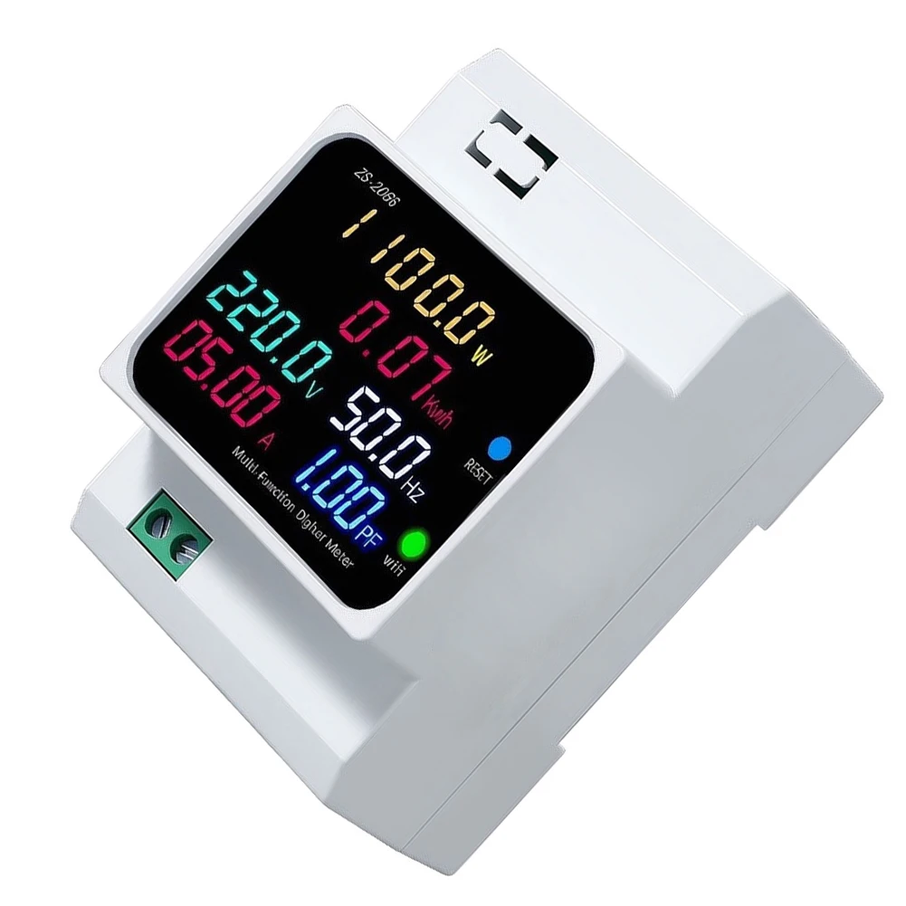 AC Energy Monitoring Meter 3P for 40-300VAC and 200-450VAC Systems with for Real Time Current Voltage Power Readings