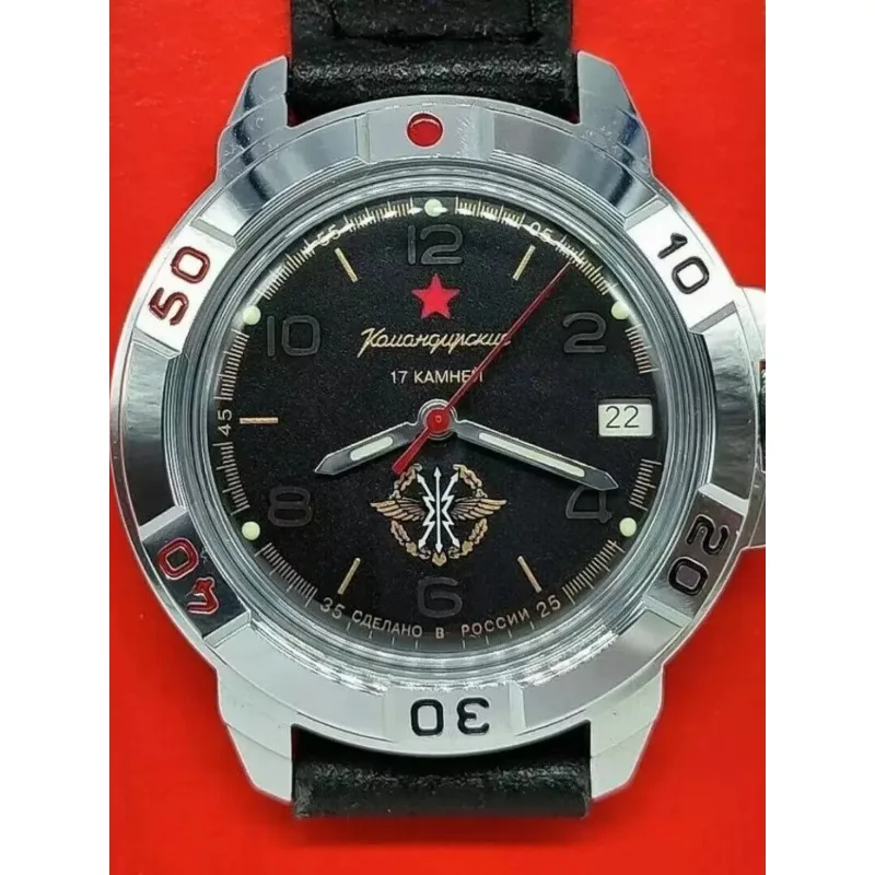 For Communications Force Commander Manual Mechanical Men's Watch Outdoor Waterproof Luminous