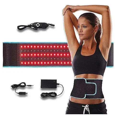 LED Far-Infrared Therapy Massage Belt Red Light Therapy Waist And Back Warm Palace Therapy Promotes Blood Circulation 660nm850nm