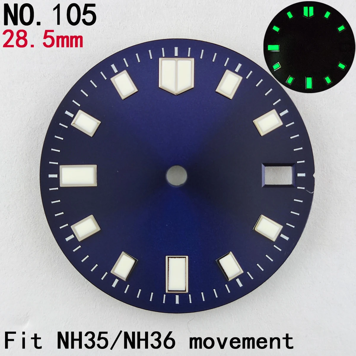 28.5mm nh35 dial watch dial NH35 case hand nh36 dial custom logo NH35 case NH36 case nh35 sports watch accessories parts