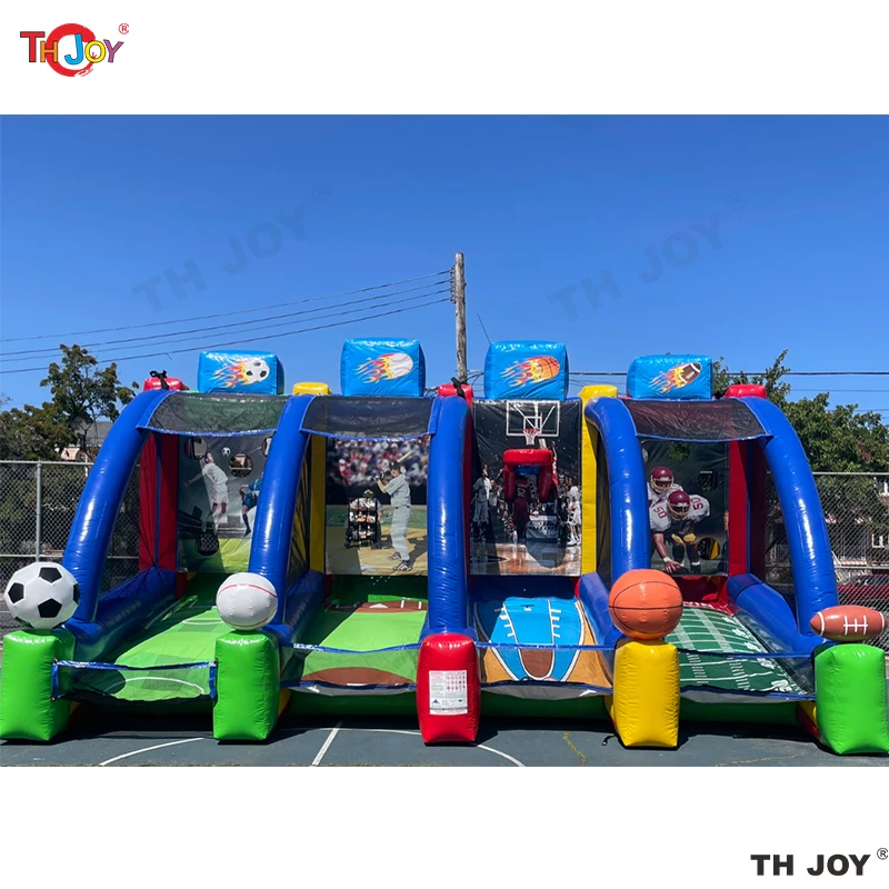 

4 in 1 inflatable sport games basketball soccer baseball carnival games combos