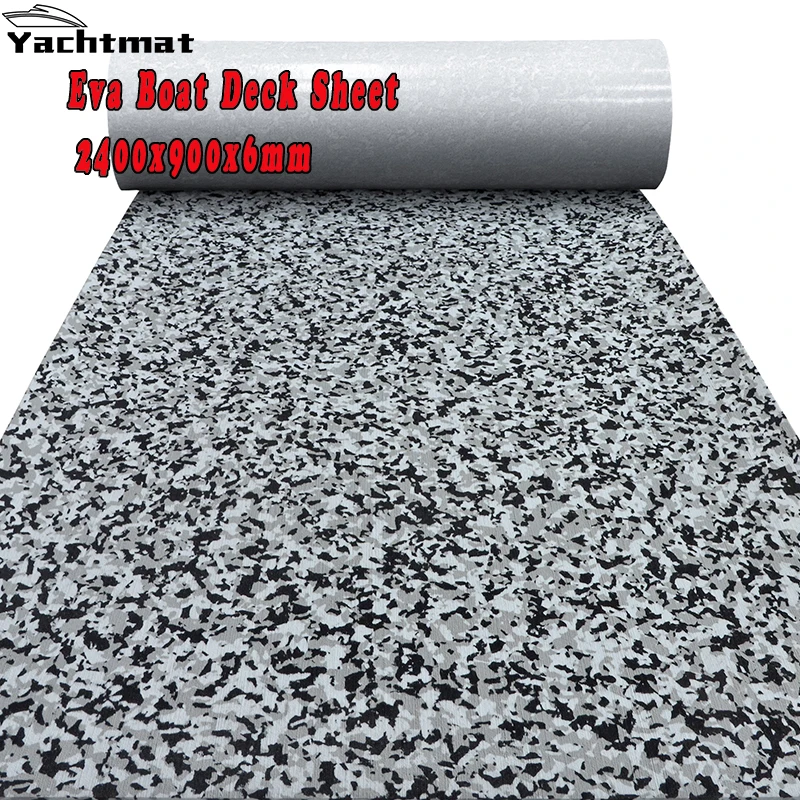 

Eva Foam Boat Deck Floor 2400*900*6mm JET SKI Anti Skid Pad Traction Mat Kayak RV Self Adhesive boat Accessories