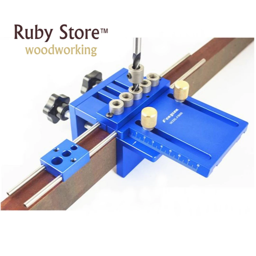 

New Upgraded High Precision Dowelling Jig With 5 Metric Dowel Holes(6mm,8mm,10mm) For Very Accurate Woodworking Joinery