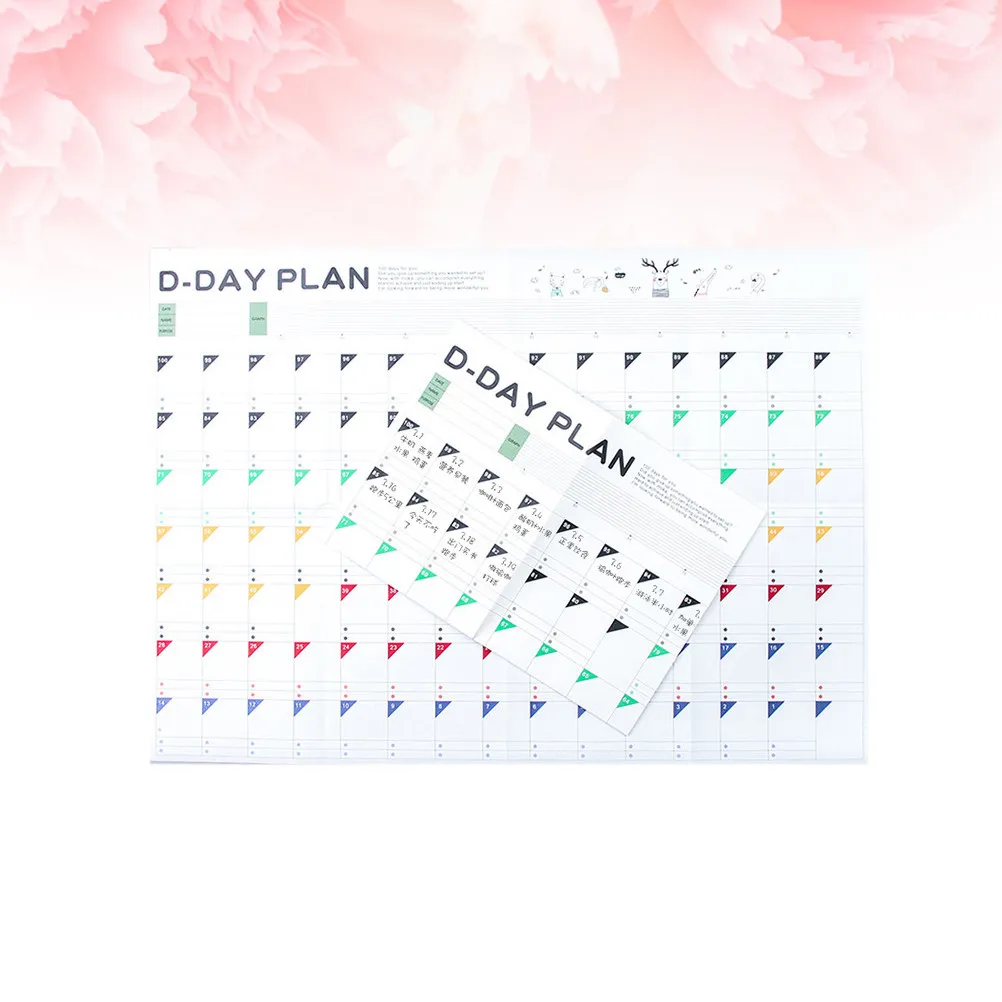 100-Day Countdown Study Planner for Students – Periodic Table Schedule, Time Management & Academic Planning (12pcs)
