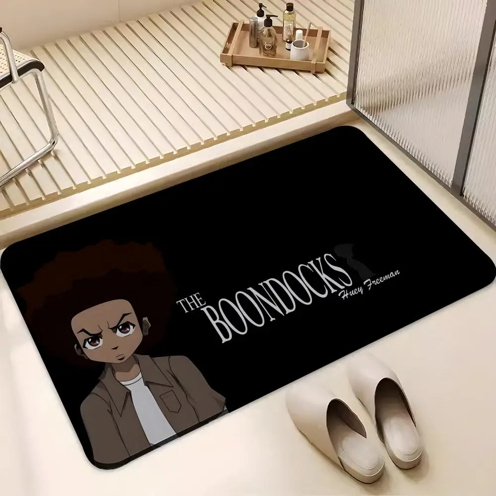 ANIME T-The Boondocks Floor Mat Absorbent Floor Mat Non-Slip Entrance Rug for Bathrooms Restrooms and Toilets