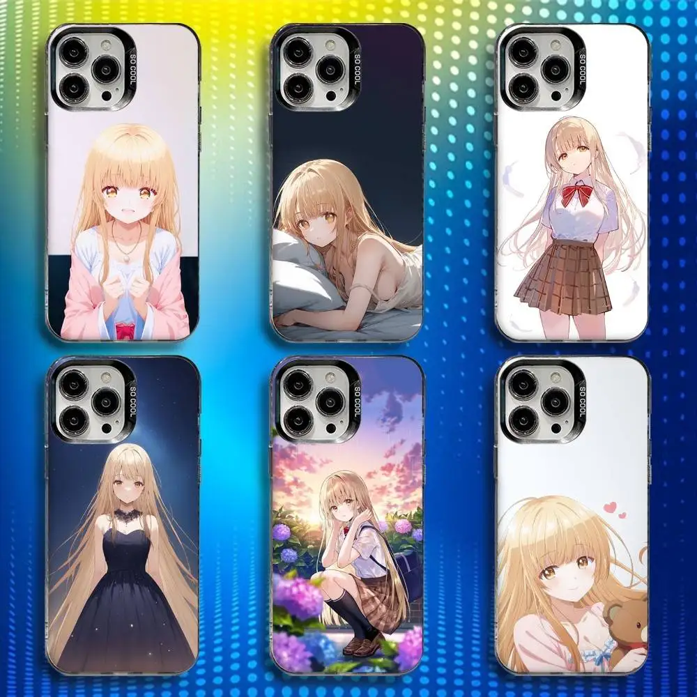

M-Mahiru S-Shina Anime Phone Case For iPhone 16,15,14,13,12,11,Mini,Pro,SE,MAX White Matte Shockproof Cover