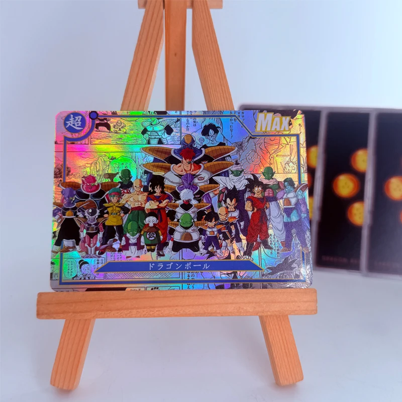 Tarjetas Coleccionables de Anime Dragon Ball, Tarjetas Flash Coloridas con Diseños de Vegeta IV, Trunks, Son Goku, Krillin, Chichi, Androide 17, Cell y Vegetto