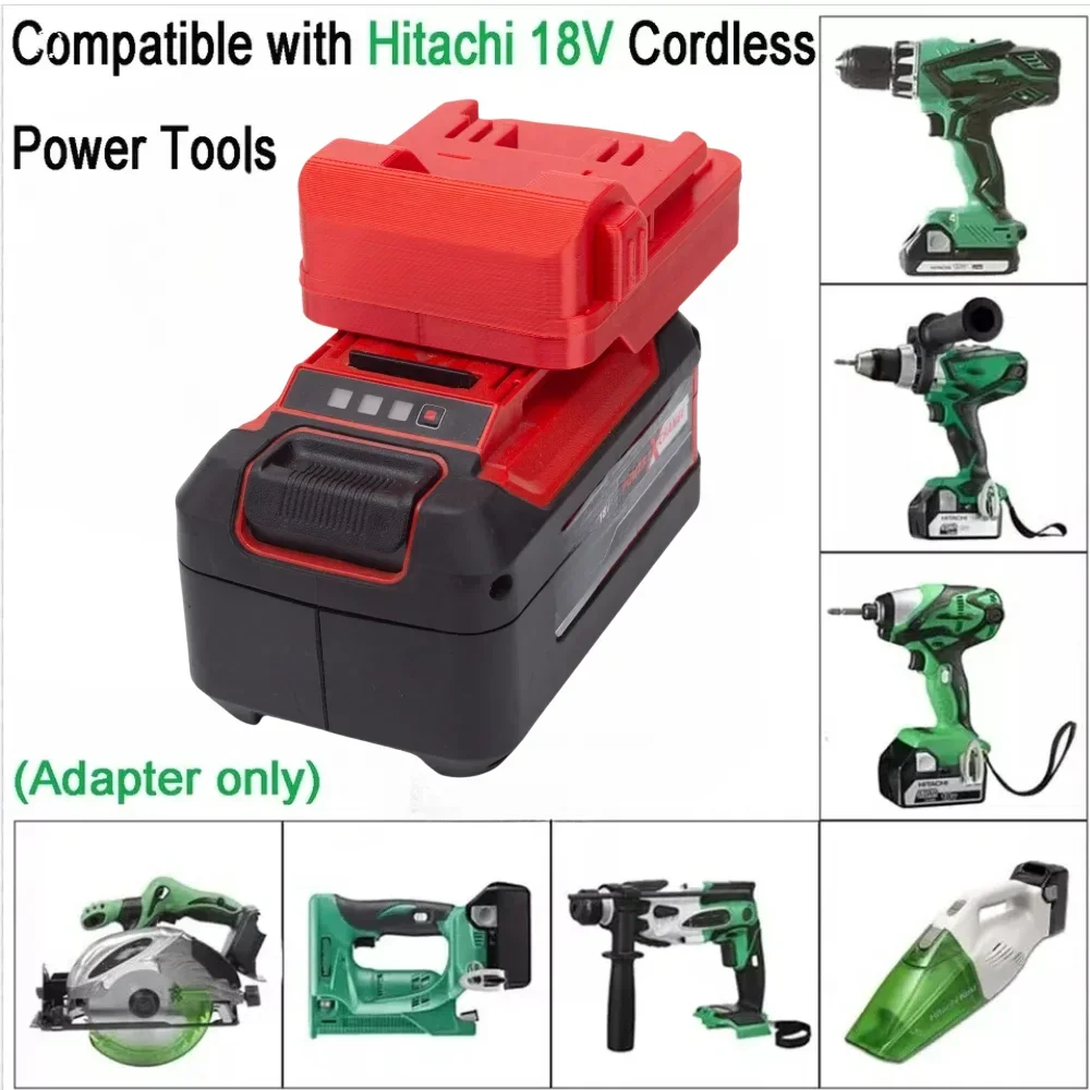 

For Einhell Power X Change/OZITO 18V Li-ion Battery Adapter TO for HITACHI/Hikoki HXP 18V Cordless Power Dril Tool Converter