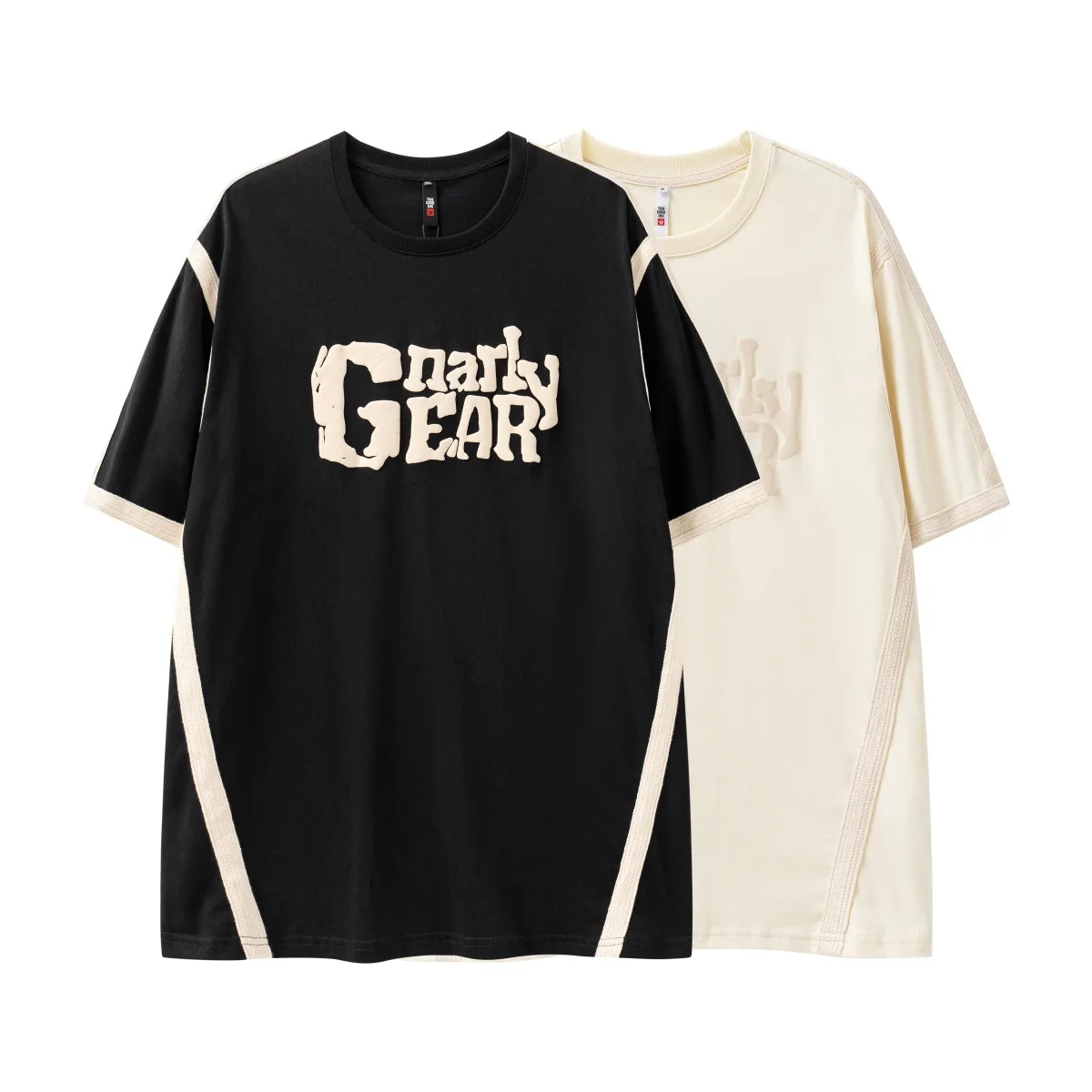 Retro T-shirts for Men and Women, Loose Short-sleeved, Versatile Niche Design, Large Size Tops for Couples, Summer Style