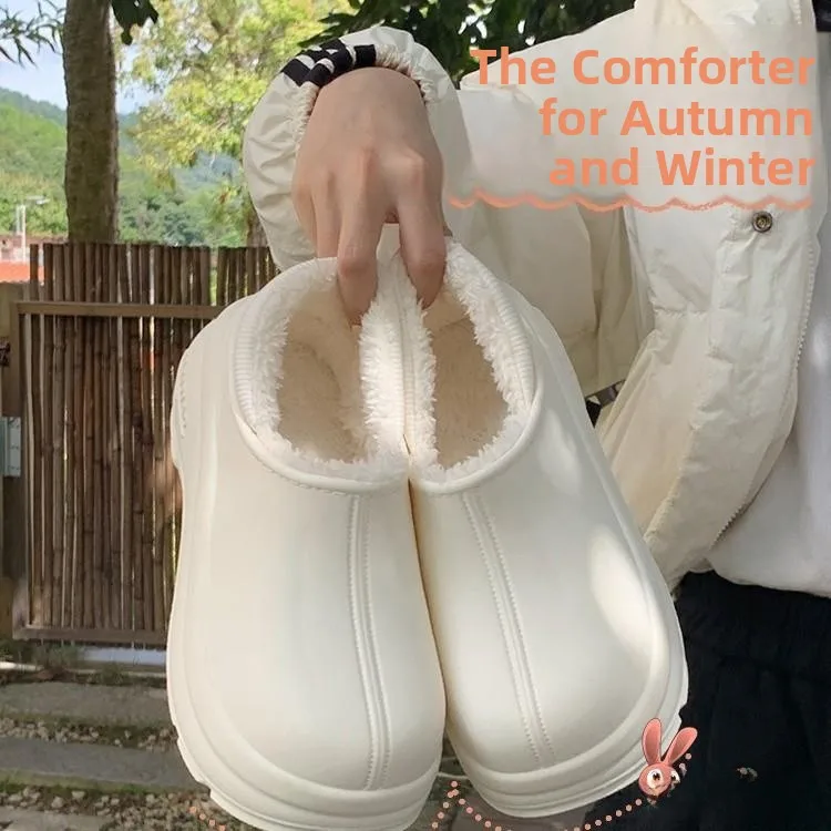

Women's Faionable Non-Slip Thi Boted Waterproof Cotton oes Winter Korean Sle Fce Lined ort Snow Boots