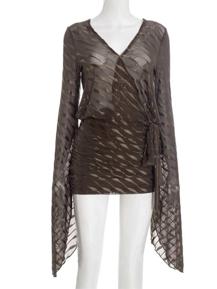 2025 automne hiver à manches longues élégant Mini robe vêtements pour femmes décontracté fête travail soirée gaine bureau dame robes