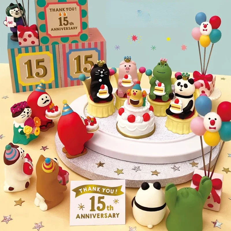 1pc Japanese Cat Decoration Celebration Scene INS Bakery Coffee Shop Decoration Shooting Micro Resin Small Decoration