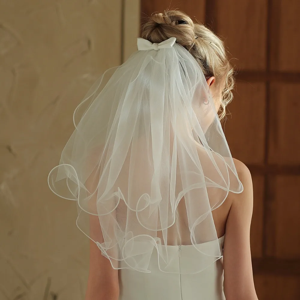 

Wedding Bridal Headdress Brief Ladies' Lace Bead Veil Bridal Beaded Veil Bride to Be Beautiful Veil
