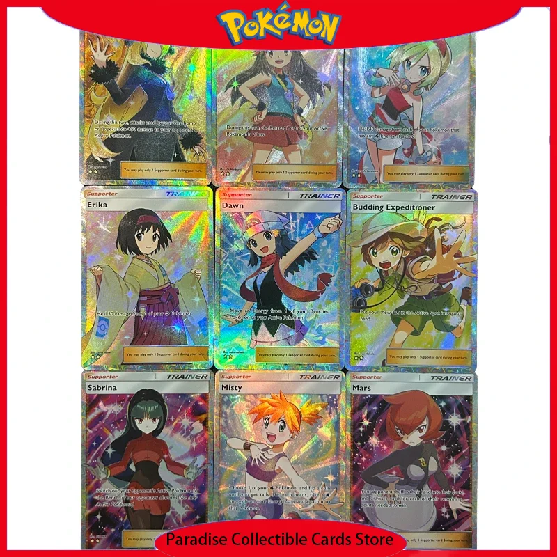 

Pokemon Diy Misty Cynthia Lillie Self Control Collect Signature Trading флэш-карта аниме мультфильм подарок 63*88 мм