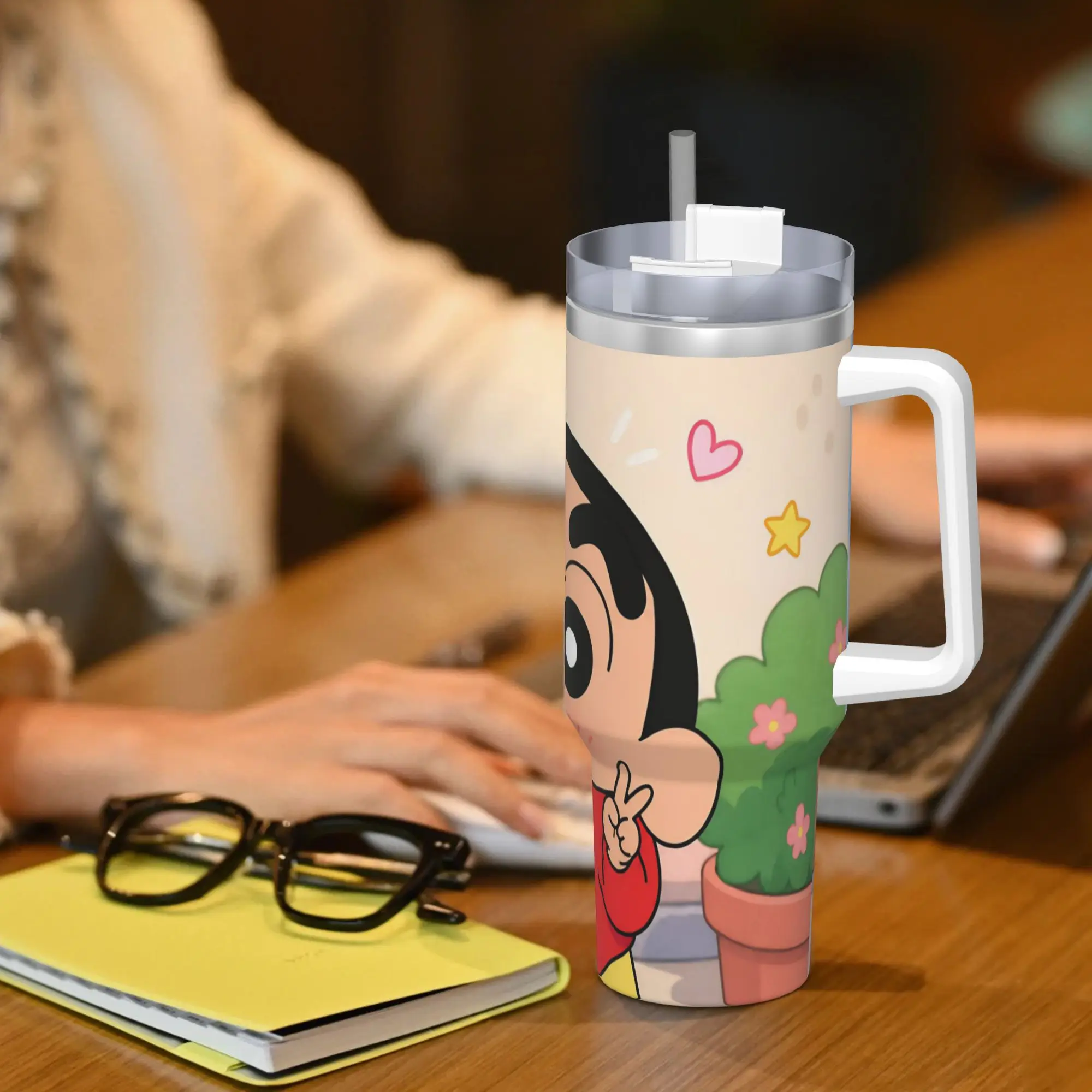 Stainless Steel Tumbler Crayons Shin Chans Anime Thermal Cups  Heat Preservation Cold Drink Mugs Cup Travelist Water Bottle view 6