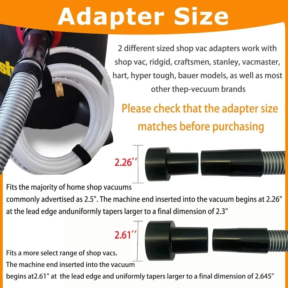 حار بيع! Shop Vac Extractor Kit، مجموعة خرطوم مستخرج أفضل مع عصا وخرطوم للمفروشات، وتنظيف السجاد ومتجر تفصيل السيارات