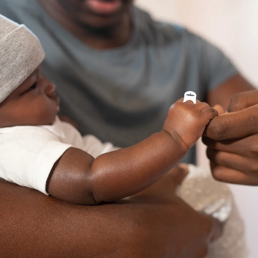 20Pcs Transparent Silicone Pacifier Holder Rings Baby Soother Attachment Ring Sturdy Comfortable for Pacifier Clip