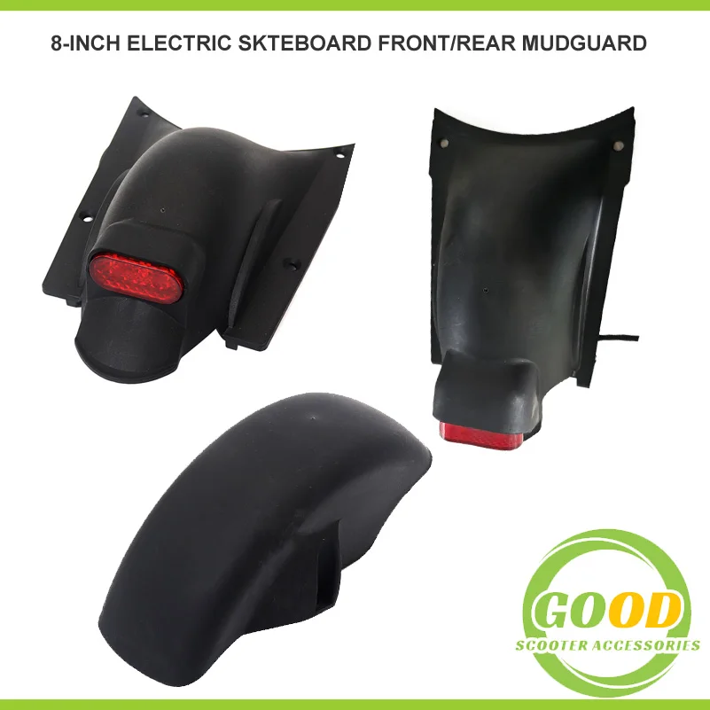 8 Inch Electric Scooter Front and Rear Fender for KUGOO M2 Parts Guard Mudguard with Taillight Accessories