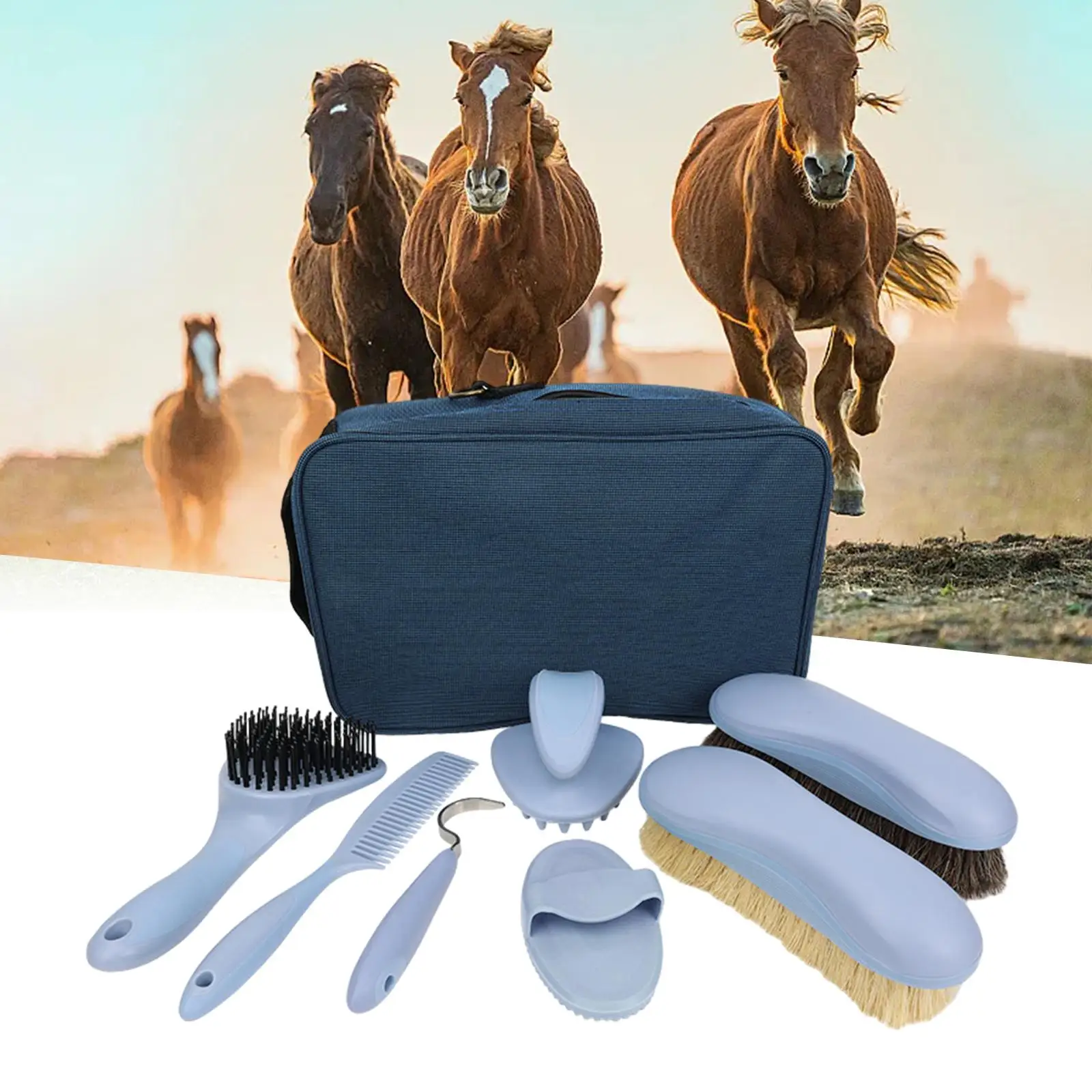 Animalon - Brosses pour chevaux dans un set