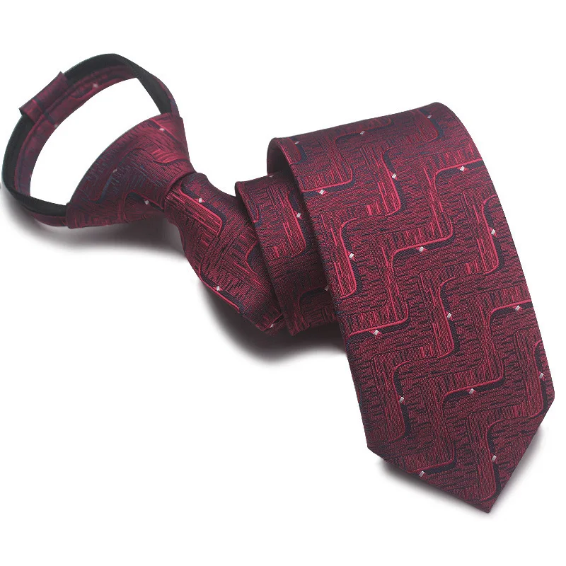Corbatas con cremallera para hombre, corbata perezosa Floral, nudo estrecho a rayas listo, corbata con cremallera, ropa de negocios a cuadros,