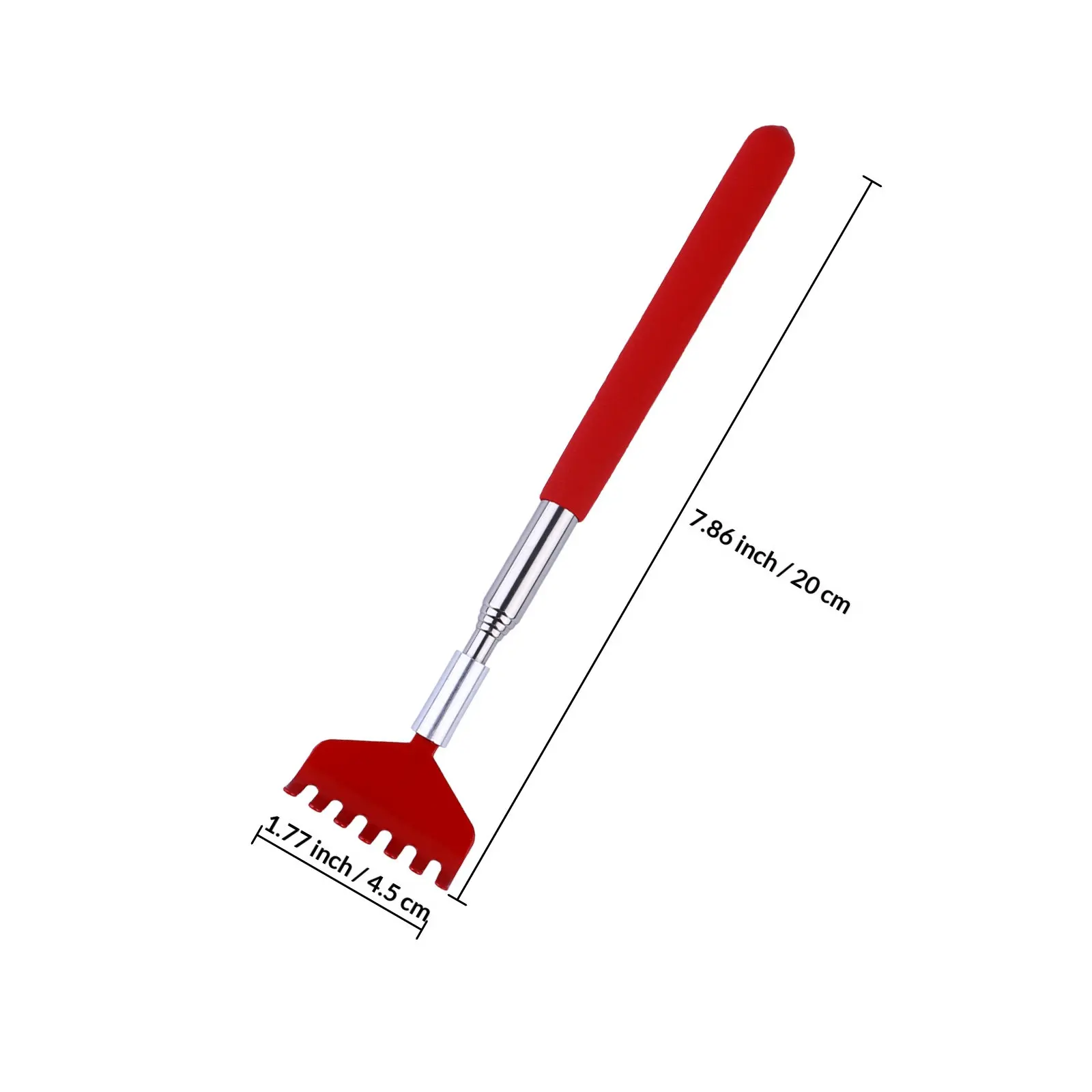 Multifunctional Stainless Steel Telescoping Back Scratcher Extendable Itch Relief Tool Body Massager Claw Scratcher view 6