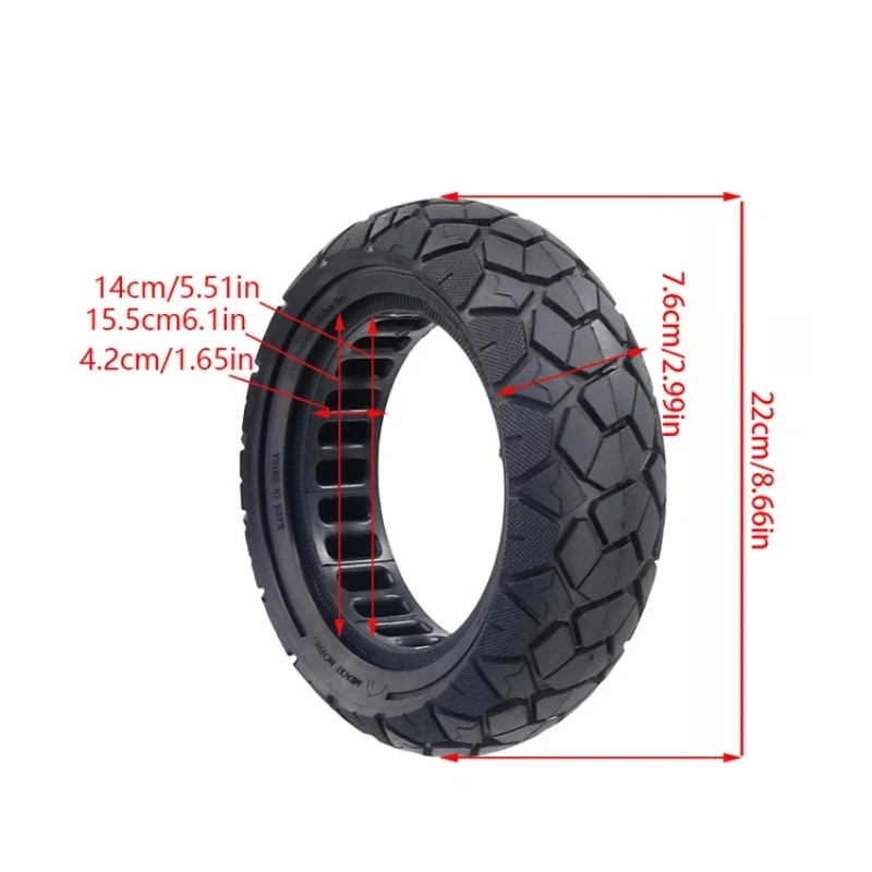 Anti-skid Durable Solid 80/65-6 255X80 Tires for ZERO10X for Kugoo M4 G1 for Dualtron Electric Scooter 10x3.0 Blast Tires
