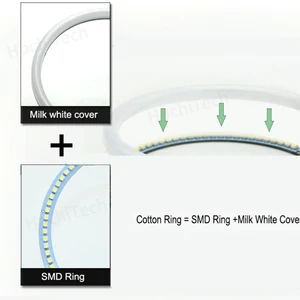 LED SWITCHBACK Cotton, Angel Eye, Dual Color, Volkswagen VW Golf MK4, R32, GTI, VR6, Camaro A4, 1998-2004 9 Main Sales Farol Golf R32 - №3