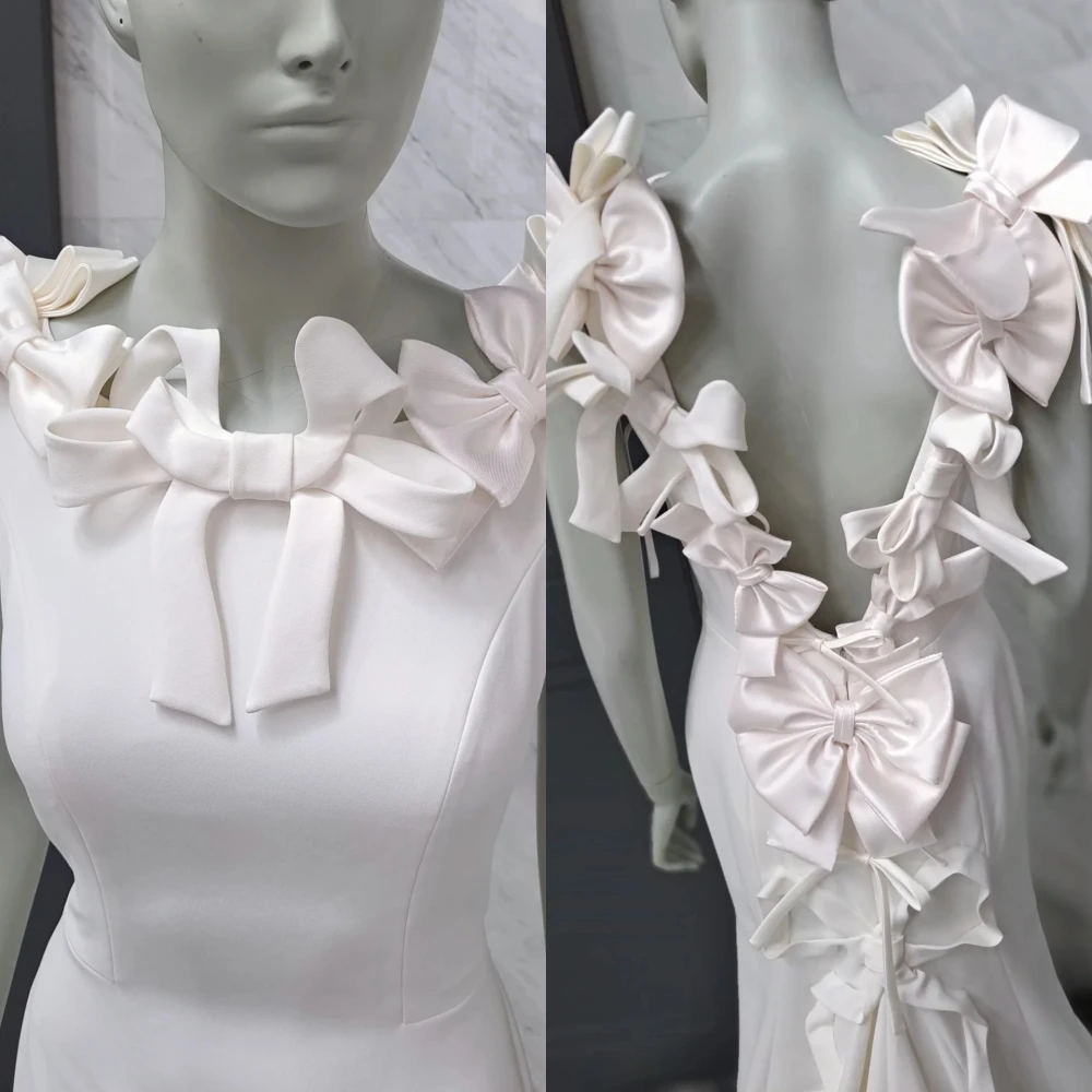 Customized Mermaid Crew Neck Sleeveless Elegant Evening Dress Delicate High Quality Bespoke Occasion Gowns Fashion Prom Dress