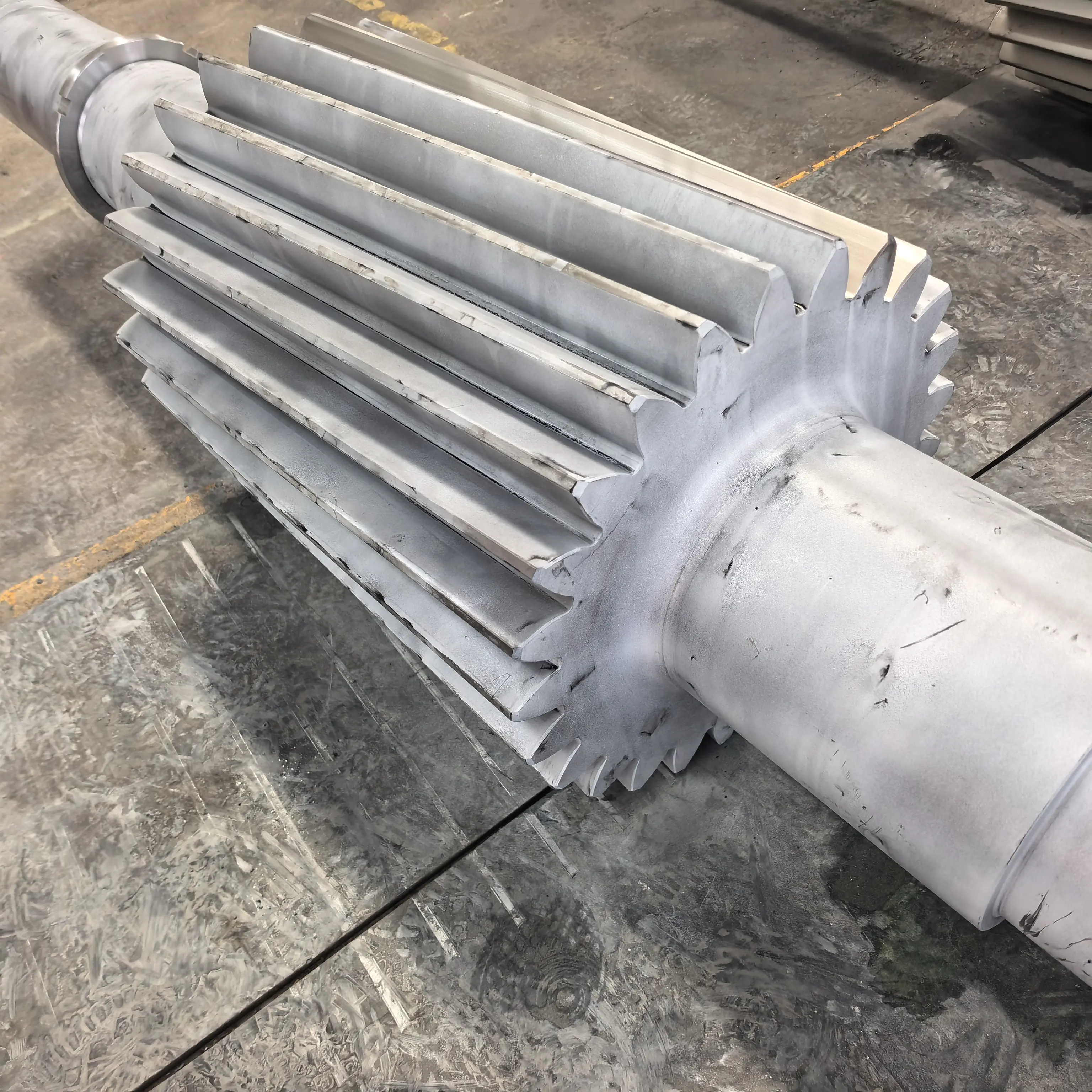 Heavy  Large Diameter Gear Shaft for Rotary Kiln and Ball Mill Forged Steel CNC Machined Custom OEM