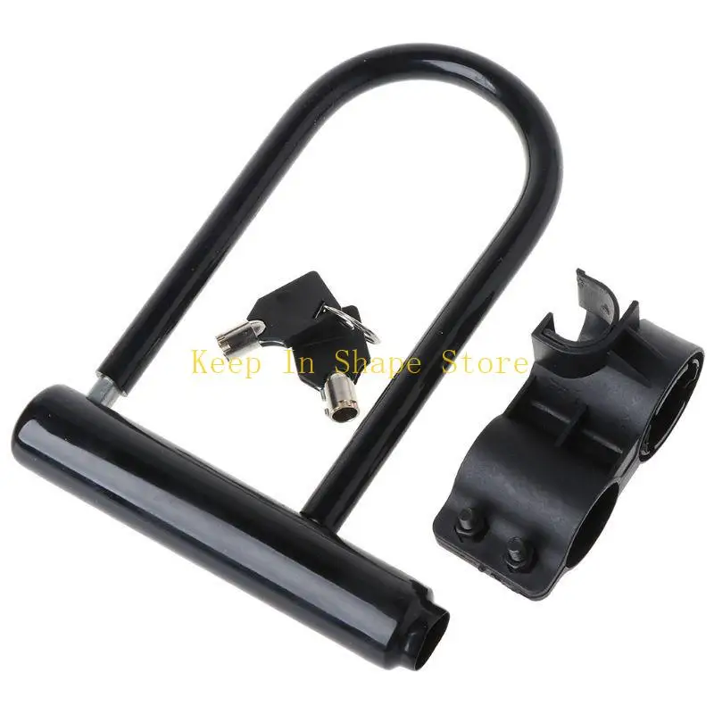 U1JC U Lock Bike Motorcycle Cycling Scooter Security Steel Chain + 2 Keys New