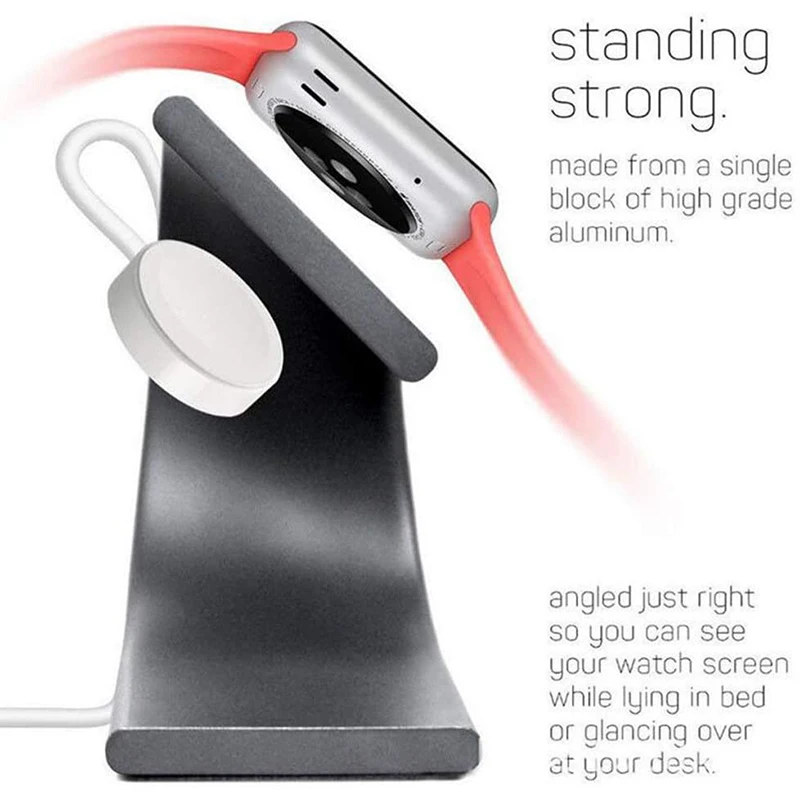 แท่นชาร์จ U Type Smart Watch Holder แท่นชาร์จอะลูมิเนียมแบบมีขาตั้ง