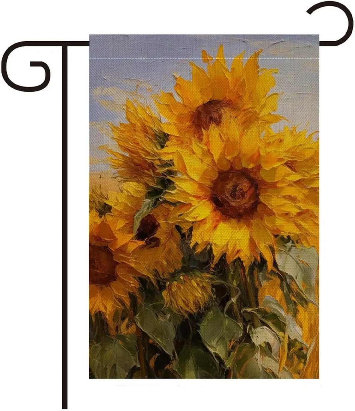 Sunflower Garden Flag 12 x 18 Inch Summer Garden Flag Burlap Double Sided Welcome Garden Flag Spring Yellow Flowers Flag Small D