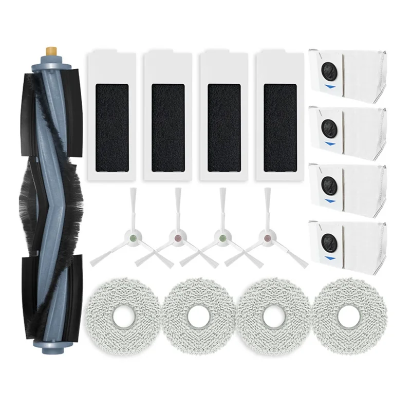 Para ecovacs deebot t20 pro, t20 pro plus, t20 max, t20 omni peças de reposição principal escova lateral filtro hepa mop pano saco de pó-A77G
