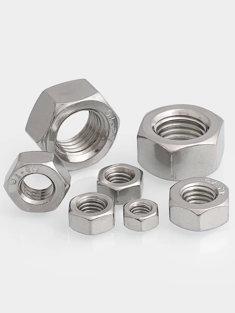 4#-40 6#-32 8#-32 10#-24 12#-24 1/4-20 1/4-28 5/16-18 5/16-24 304 Stainless Steel American Standard Hex Hexagon Nut