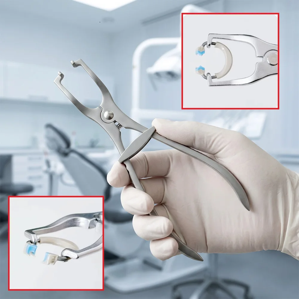 Dental Matrix Ring Forceps Placement Plier Matrix Band Forming Clip Matrices Pliers Orthodontic Sectional Contoured Instrument