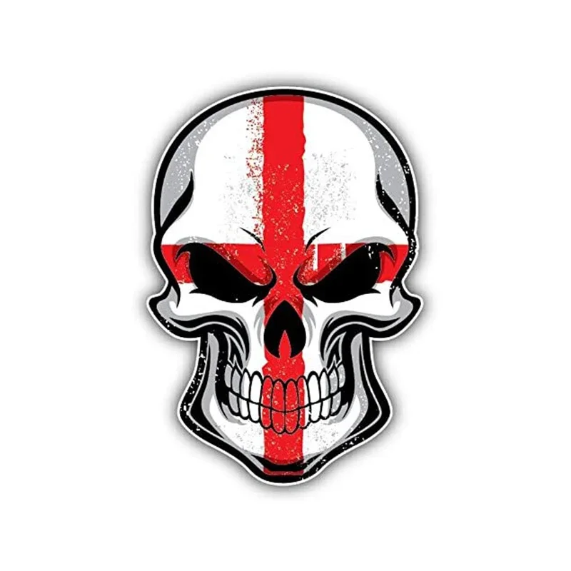 Adesivos de para-choque de carro personalizados, decalques de para-choque de carro em forma de caveira em inglês, suprimentos para carros. Capacete de