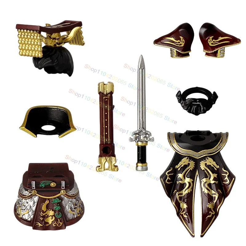 

Novel Sun Quan Three Kingdoms Action Figure History Hero Assembly Building block Models Children's Toys Birthday Gifts